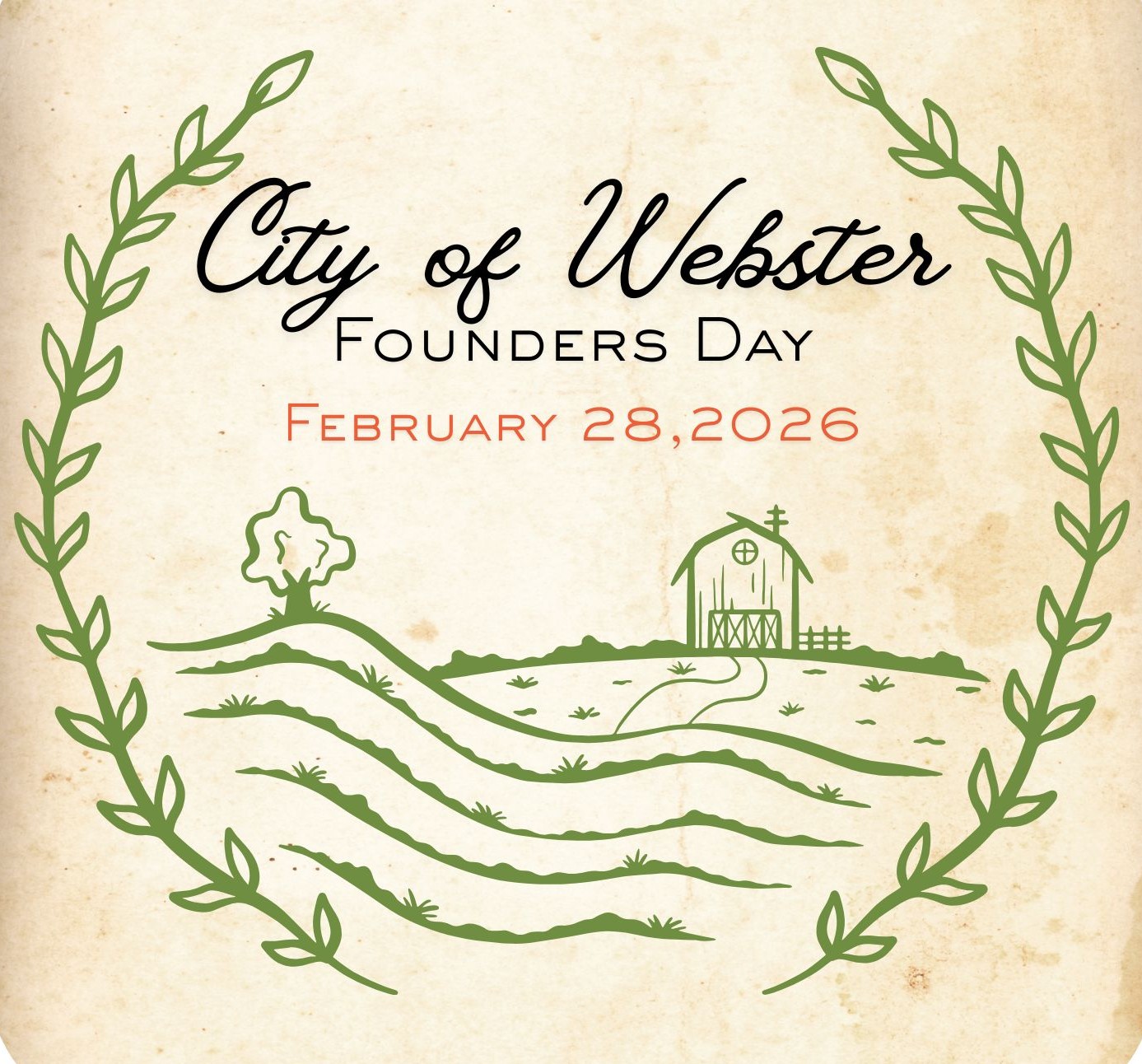 Event Promo Photo For City of Webster Founders Day